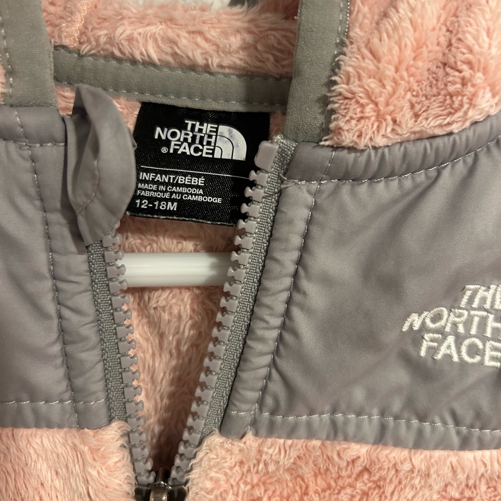 The North Face Pink and Gray Kids Jacket